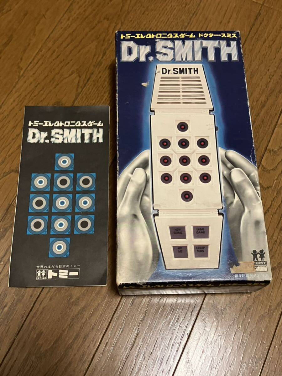  Tommy electronics игра dokta- Smith оригинальная коробка с руководством пользователя электризация проверка settled Dr.SMITH TOMMY Showa Retro LSI игра 