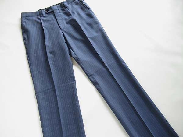  new goods * spring summer * Renoma Paris srenoma PARIS* high class Super100\'s stripe pattern wool suit AB4 blue 