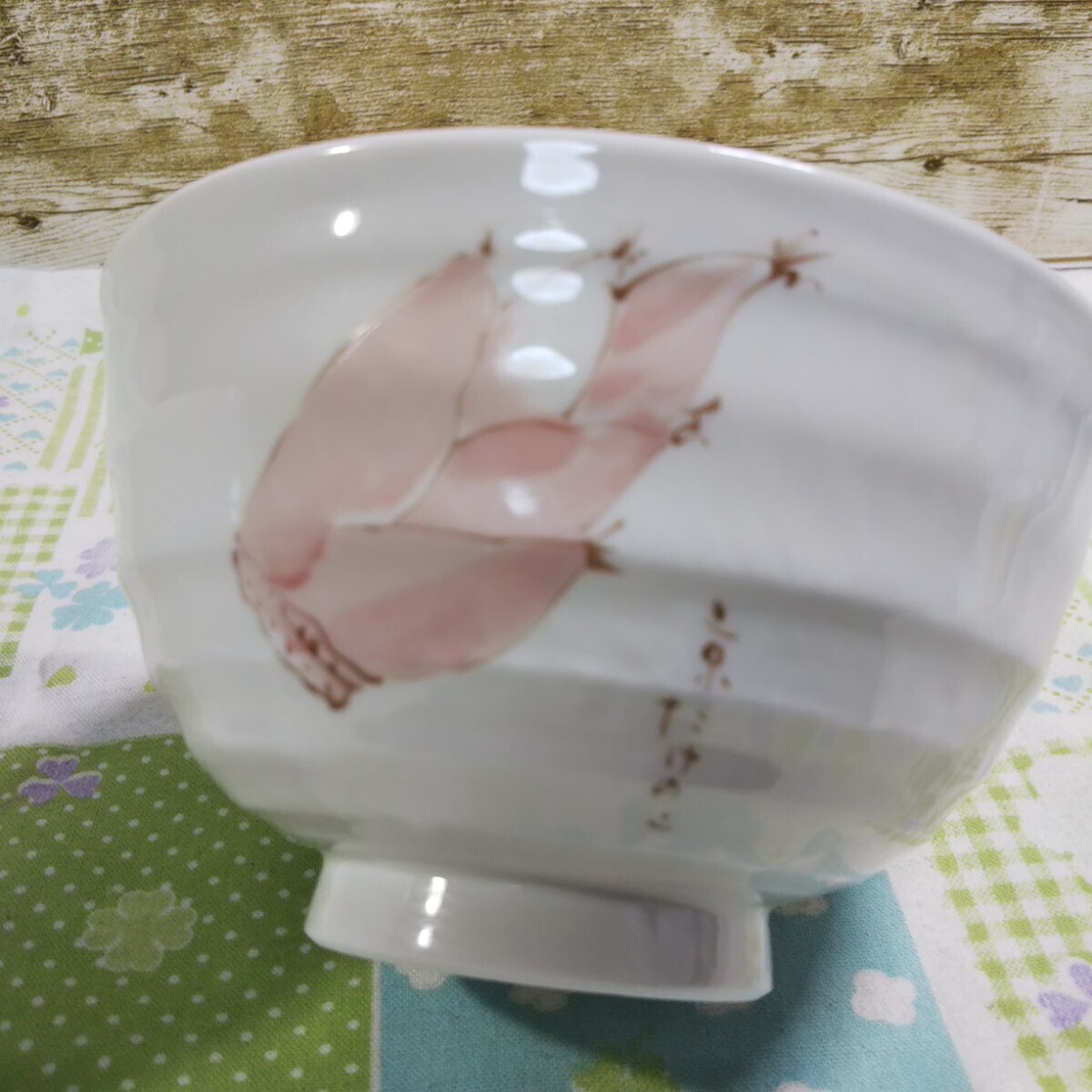 たち吉　橘 京野菜　市川園オリジナル 陶器製 お茶碗 茶碗　2個 ペア_画像4