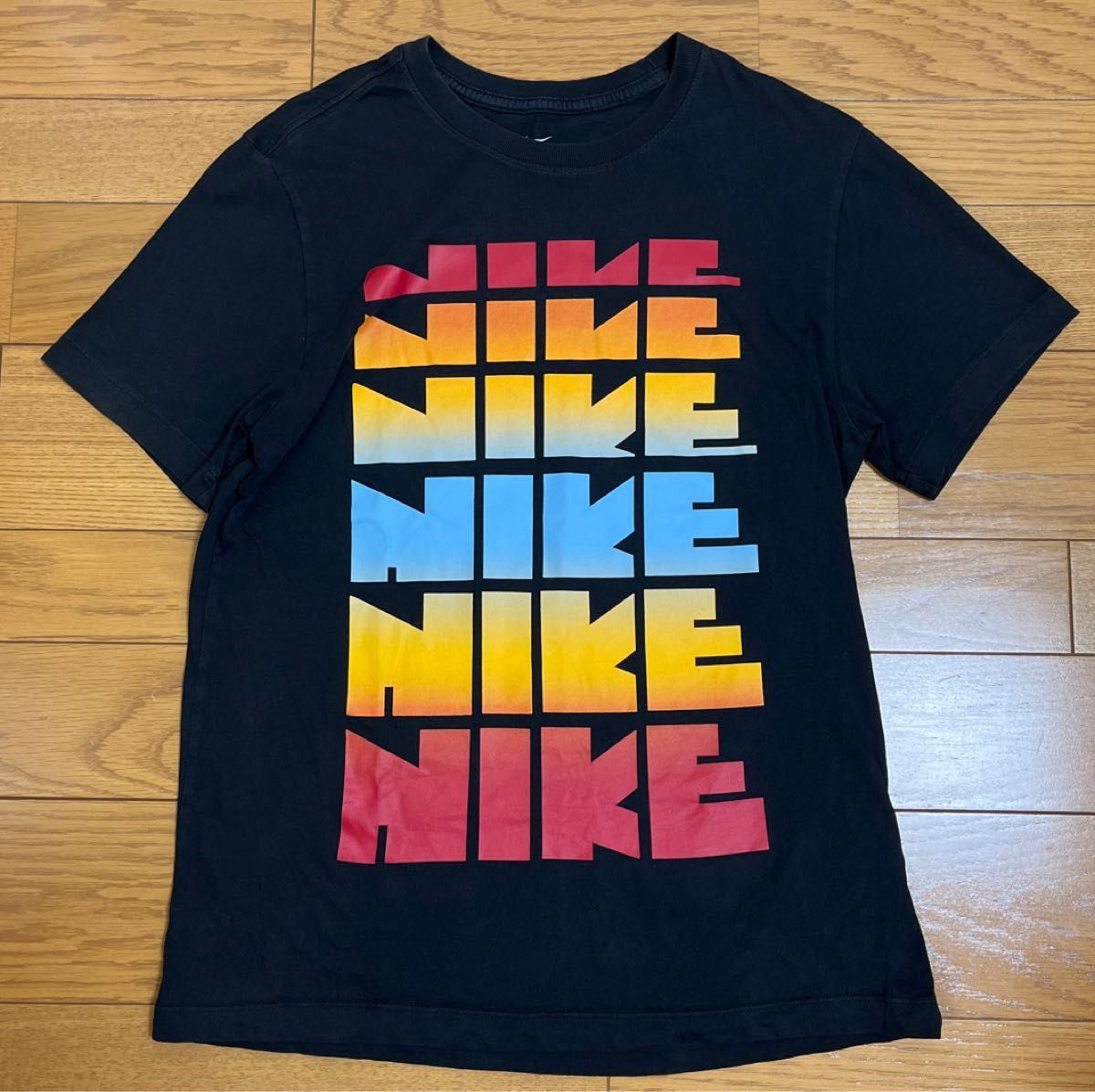 NIKE ナイキ ゴツナイキ 6連 復刻 ビッグプリント Tシャツ ブラック　M