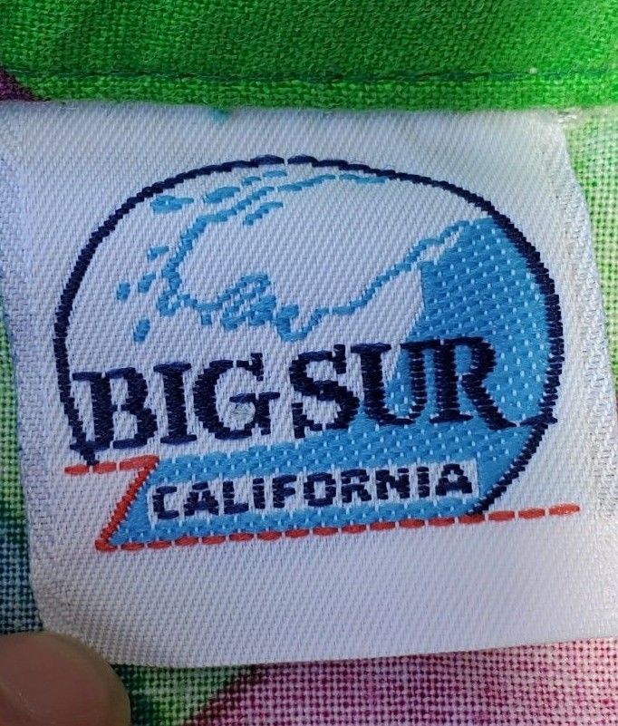 US vintage BIG SUR マルチカラー 星 月 総柄 半袖シャツ