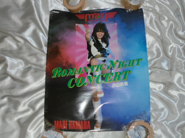 44* condition defect # Hamada Mari ROMANTIC NIGHT concert * poster 