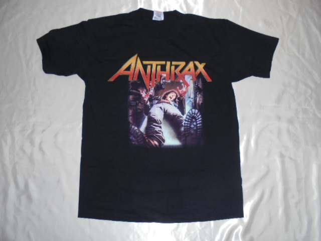 送料185円・R9■ アンスラックス anthrax　Tシャツ　Mサイズ　1981ニューヨーク_画像1