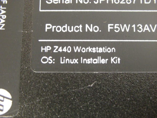 HP WorkStation Z440(Xeon E5-1620 V4 3.5GHz) present condition .!