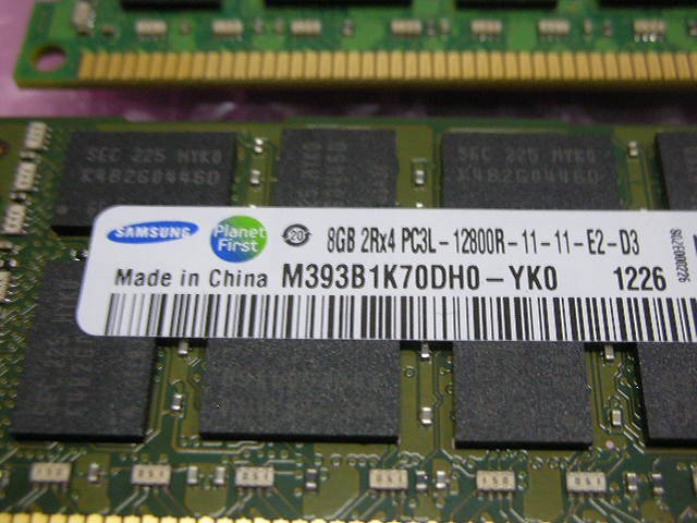 SAMSUNG PC3L-12800R 8GB x 8枚 計 64GB_画像2