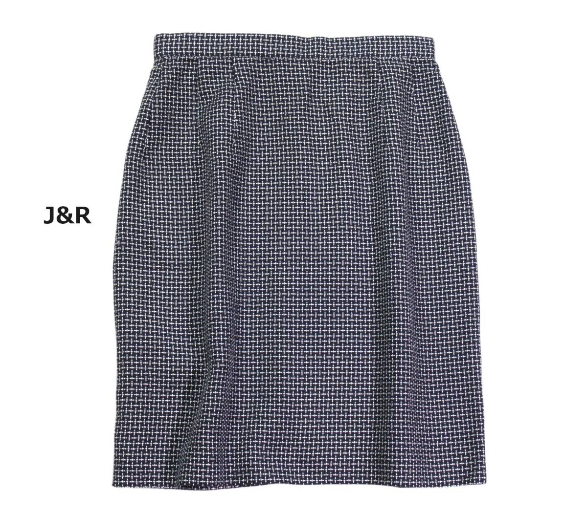 ジェイアンドアール J&R 大人素敵スタイル☆ ツイード デザイン ジャケット スカート スーツ セットアップ M S_画像10