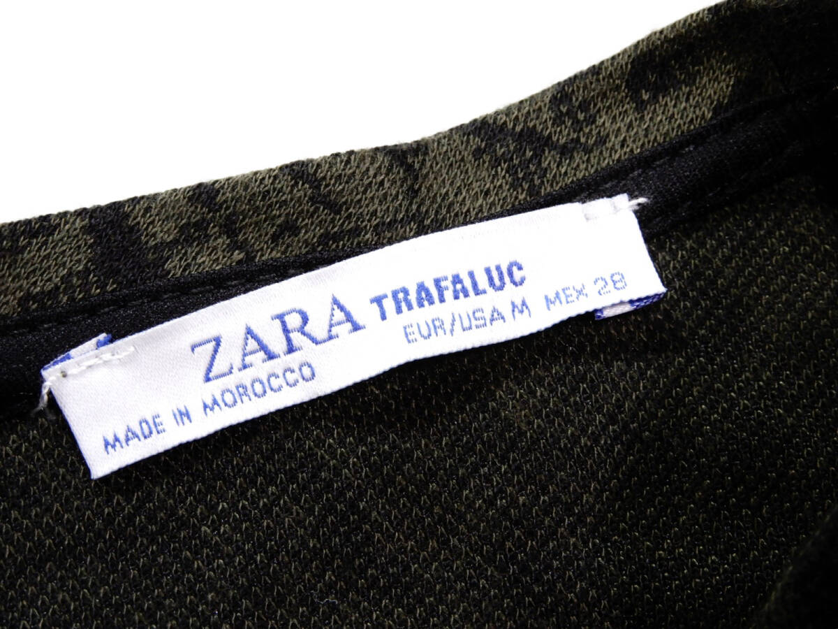 ザラ ZARA 大人素敵スタイル☆ ジャガード風プリント オールインワン ジャンプスーツ Mの画像5