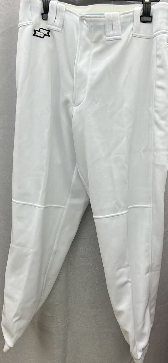 O 定価9460円 SSK エスエスケイ 野球 ユニフォーム 練習着 上下 セット ホワイト 白 部活 練習 レギュラー シャツ パンツ ズボン XO LL_画像4