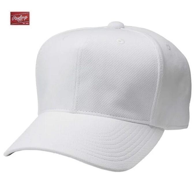 O ローリングス 野球帽子 AAC7S01 野球 Rawlings 練習用六方キャップ ホワイト 白 野球帽 練習帽子 練習帽 プラクティス キャップ LL XL_画像1