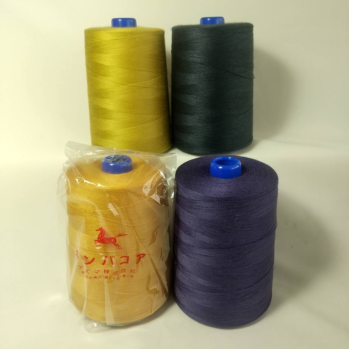  industry sewing-cotton / many remainder /#30/ core / futoshi count /4 color 4ps.@/ Denim / leather / thickness / tube H34