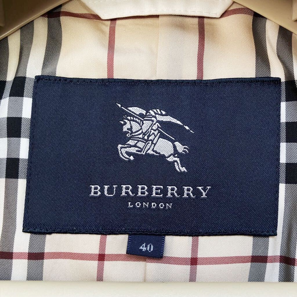 A31 定価12万超●BURBERRY LONDON●トレンチコート バーバリーサマージャケットレディース 三陽商会 正規品 40 L おでかけ　旅行　ビジネス_画像8