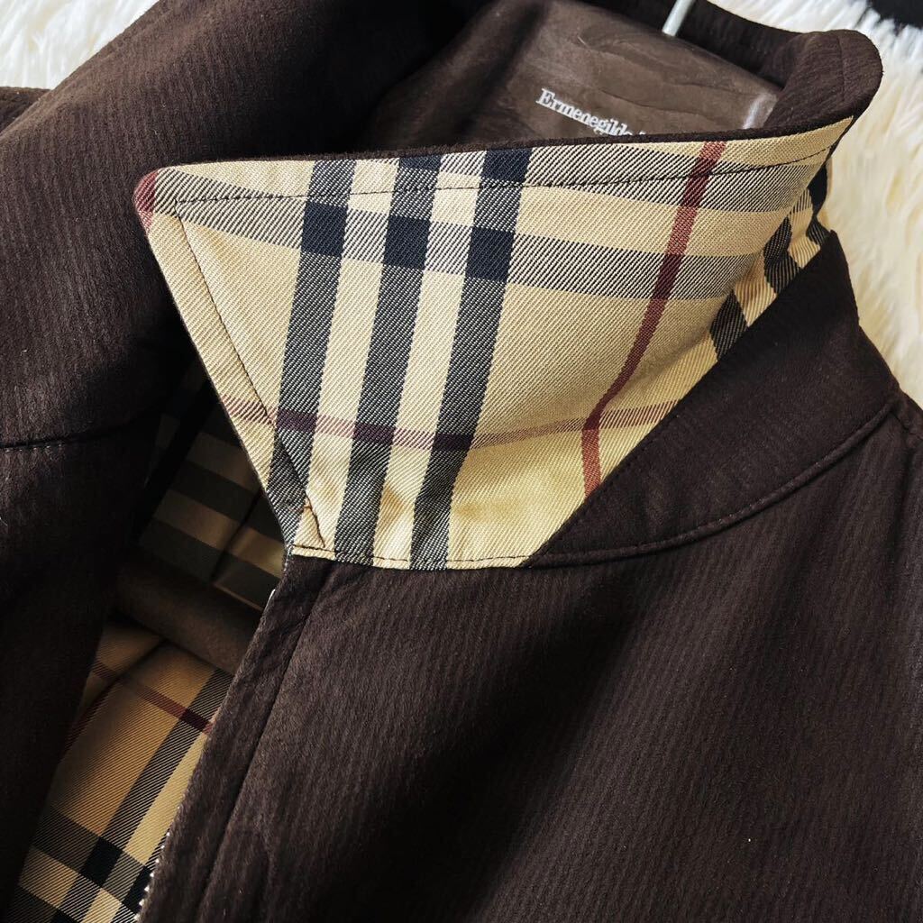 A35 【スエード!!サマージャケット!!】定価15万●BURBERRY LONDON●高級ジャケット　バーバリーコート メンズ 三陽商会 正規品 L_画像5