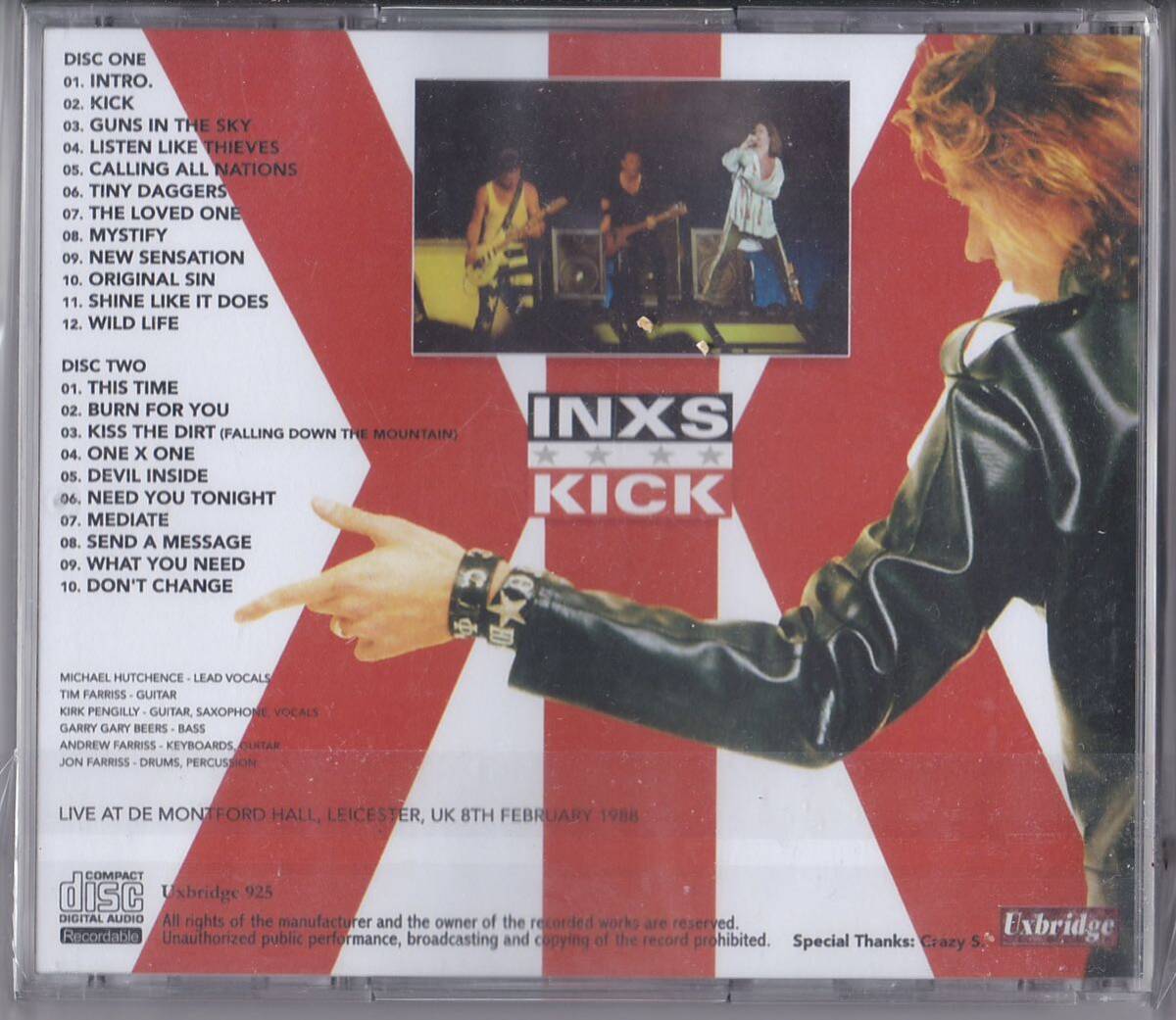 INXS / LEICESTER 1988