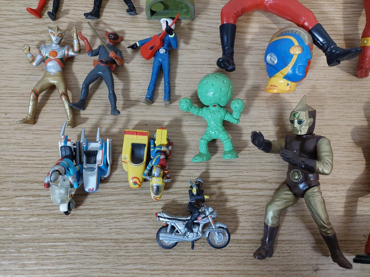 [ Junk ] large amount special effects hero Kikaider etc. figure various together set 