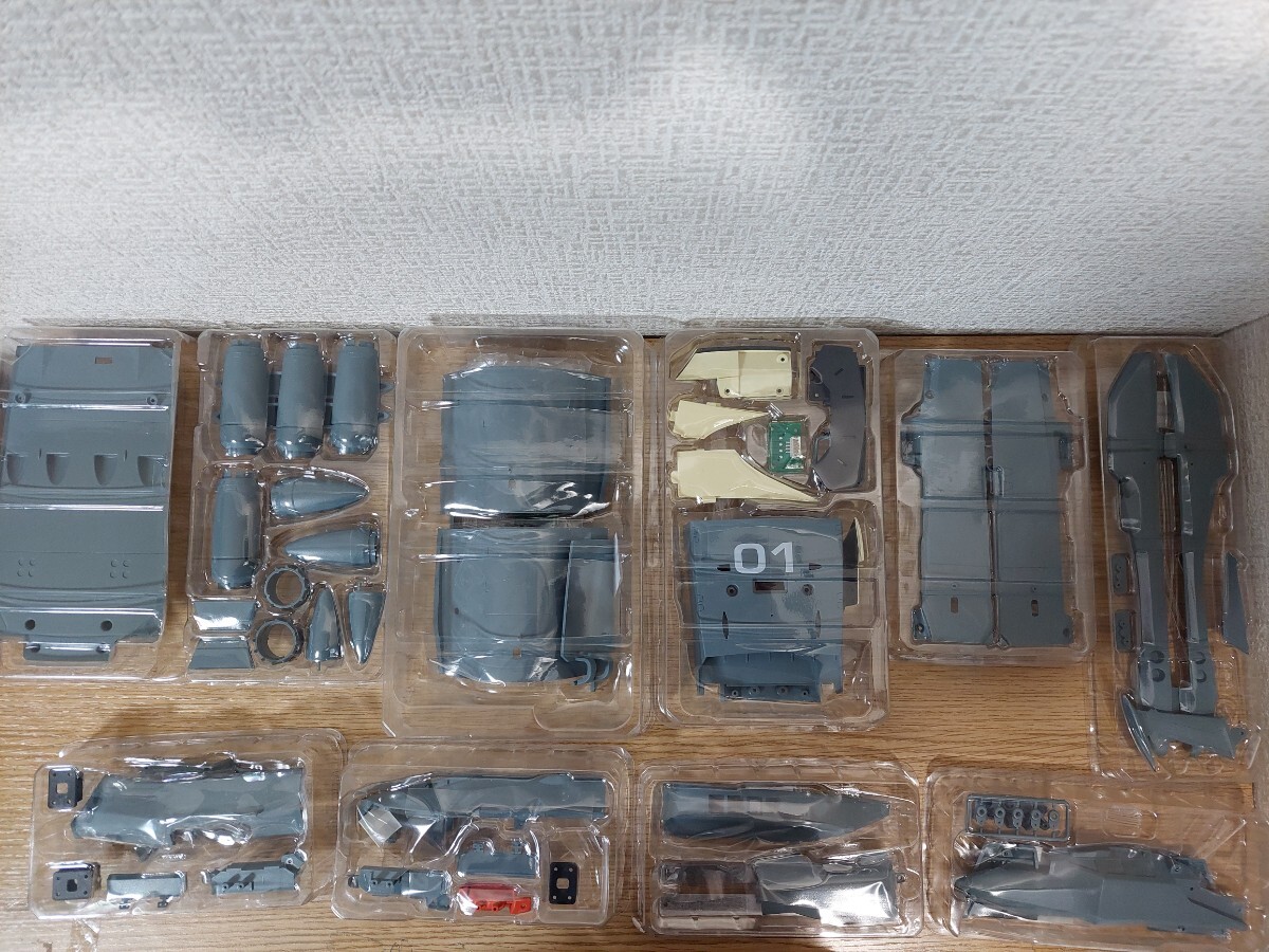 [ Junk ]asheto Uchu Senkan Yamato 2202 die-cast gimik model . work . parts together set 