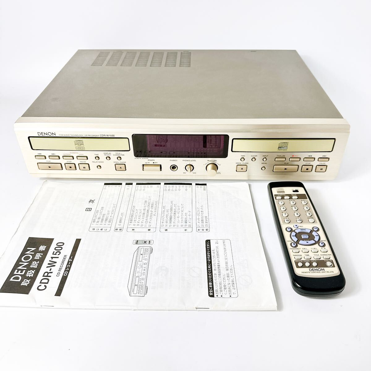 DENON CDR-W1500 CD recorder Denon 