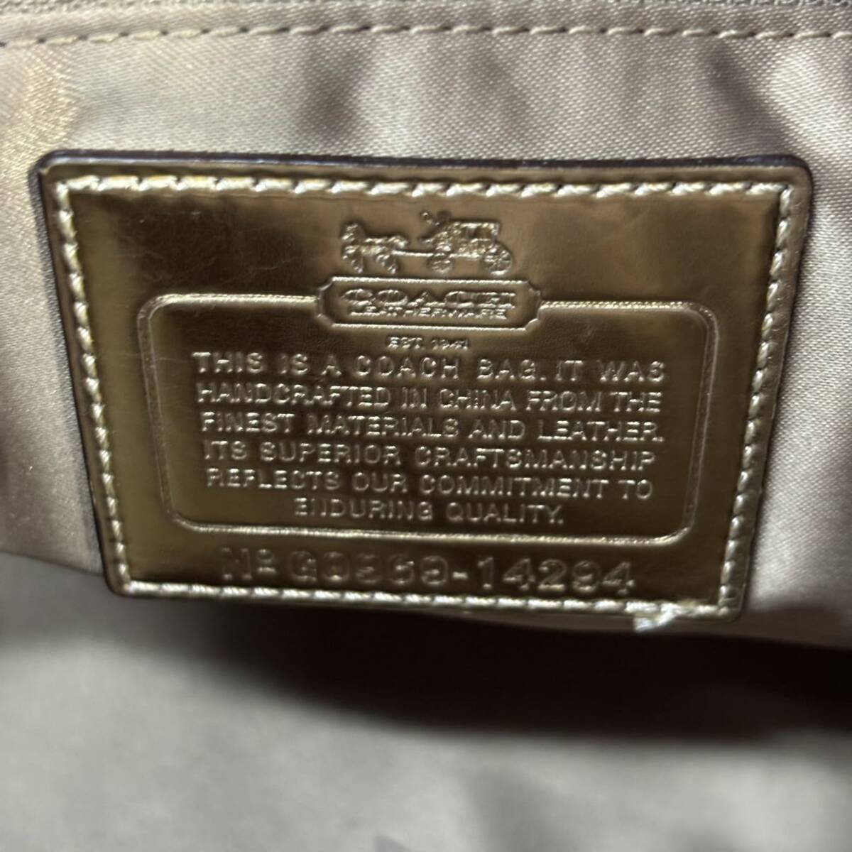 240510- COACH コーチ 2way ハンドバッグ 肩掛けショルダーバッグ 総柄 レディース 鞄 婦人バッグ_画像8