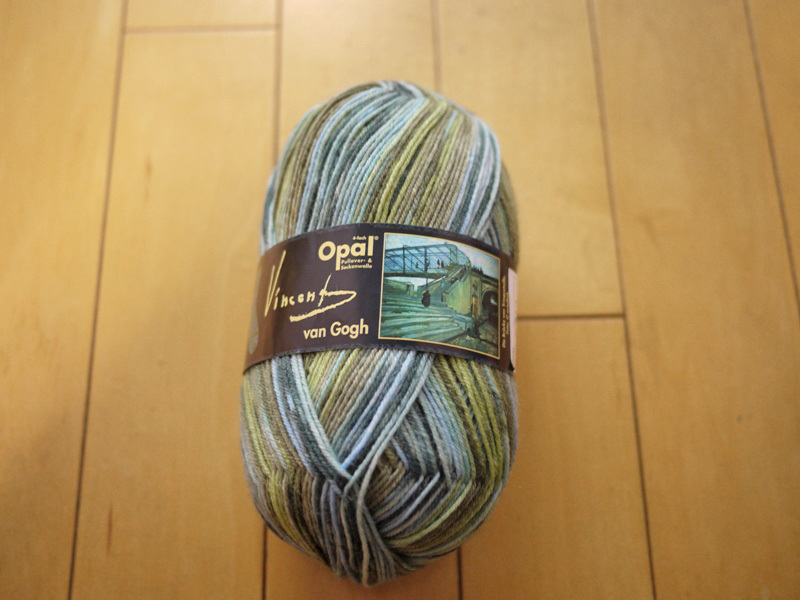 【opal】VincentVanGogh(ヴィンセントヴァンゴッホ)【5434(トランケテイユ橋)】4-fach(中細タイプ)・ドイツ製・オパール毛糸・段染め_画像1