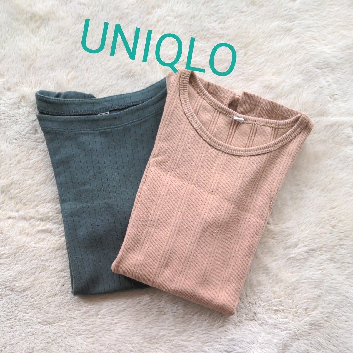 UNIQLOユニクロ　半袖リブTシャツ 2点セット　Sサイズ カットソー