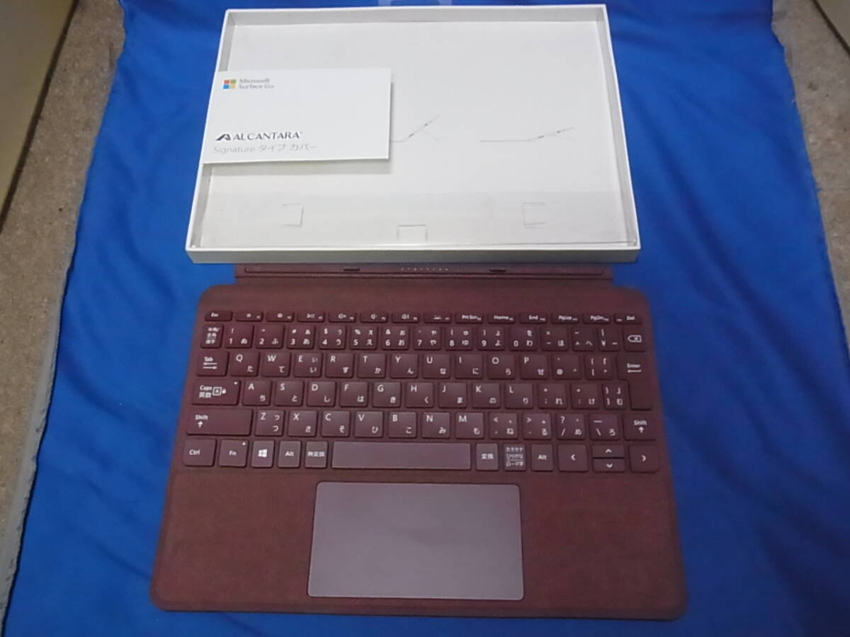 官1 Microsoft Surface Go Signature タイプ カバー バーガンディ KCU-00019_画像2