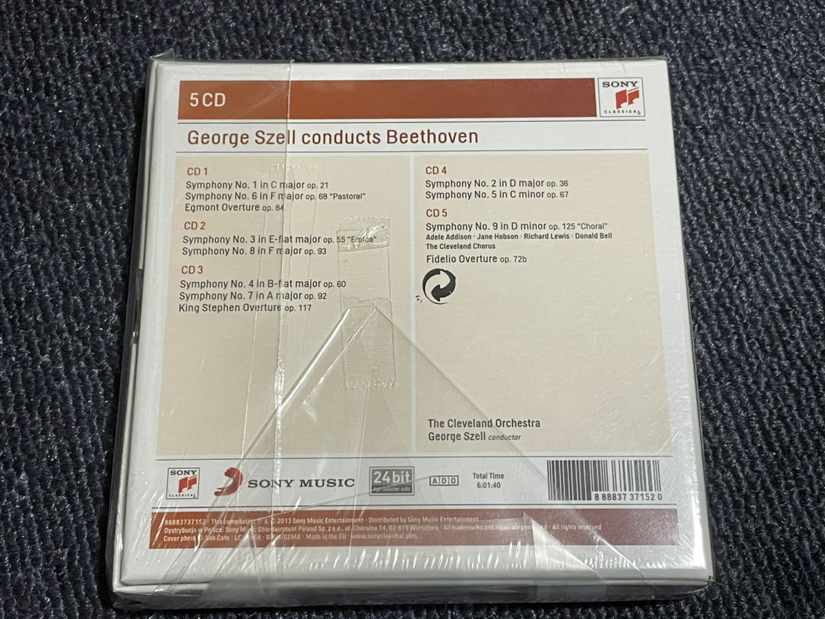 ＜新品未開封＞【CD】 George Szell Conducts Beethoven Symphonies & Overtures (Sony Classical Masters)_画像2