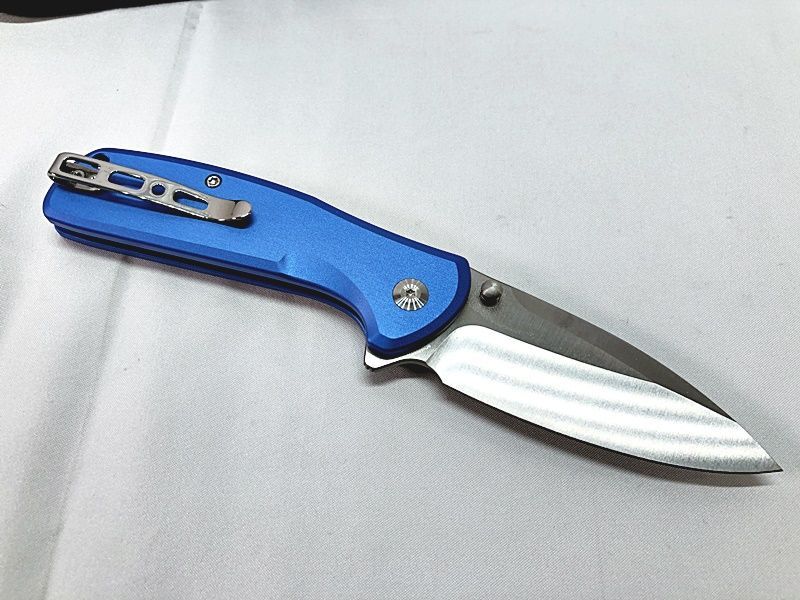 SENCUT Arcblast blue folding knife 9Cr18MoV blade aluminium steering wheel sen cut including in a package OK 1 jpy start *H