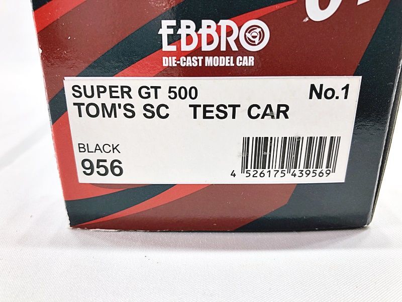  EBBRO 1/43 super GT500 TOM`S SC test car 956 minicar including in a package OK 1 jpy start *H