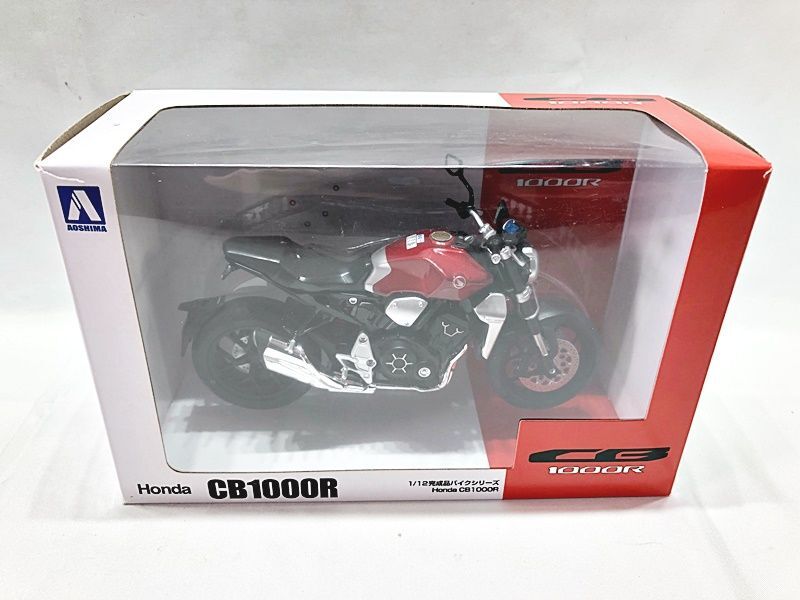  Aoshima 1/12 Honda CB1000R черный mo sphere красный мотоцикл миникар включение в покупку OK 1 иен старт *H