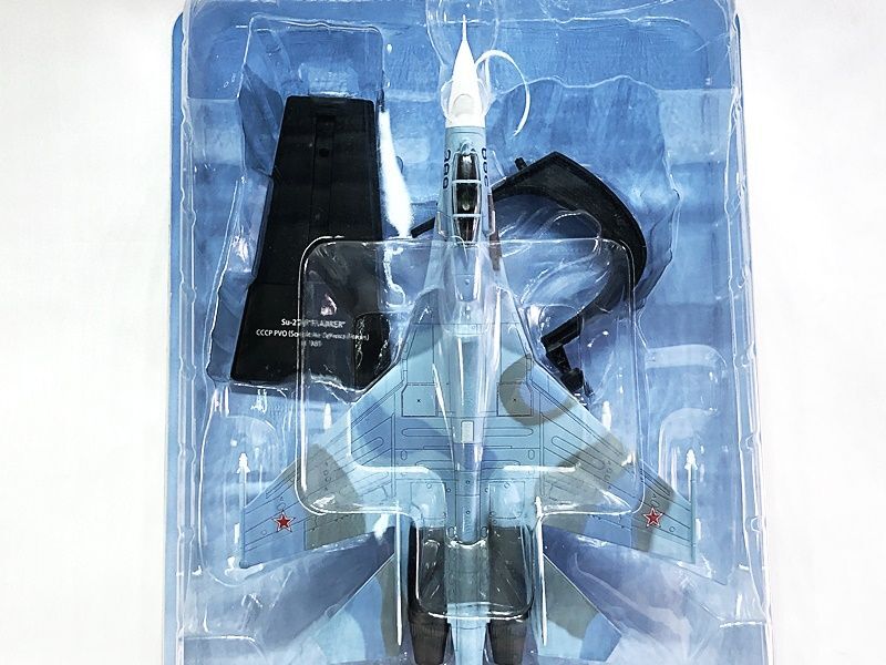 asheto1/100 air Fighter collection Su-27P franc car booklet less airplane model including in a package OK 1 jpy start *M