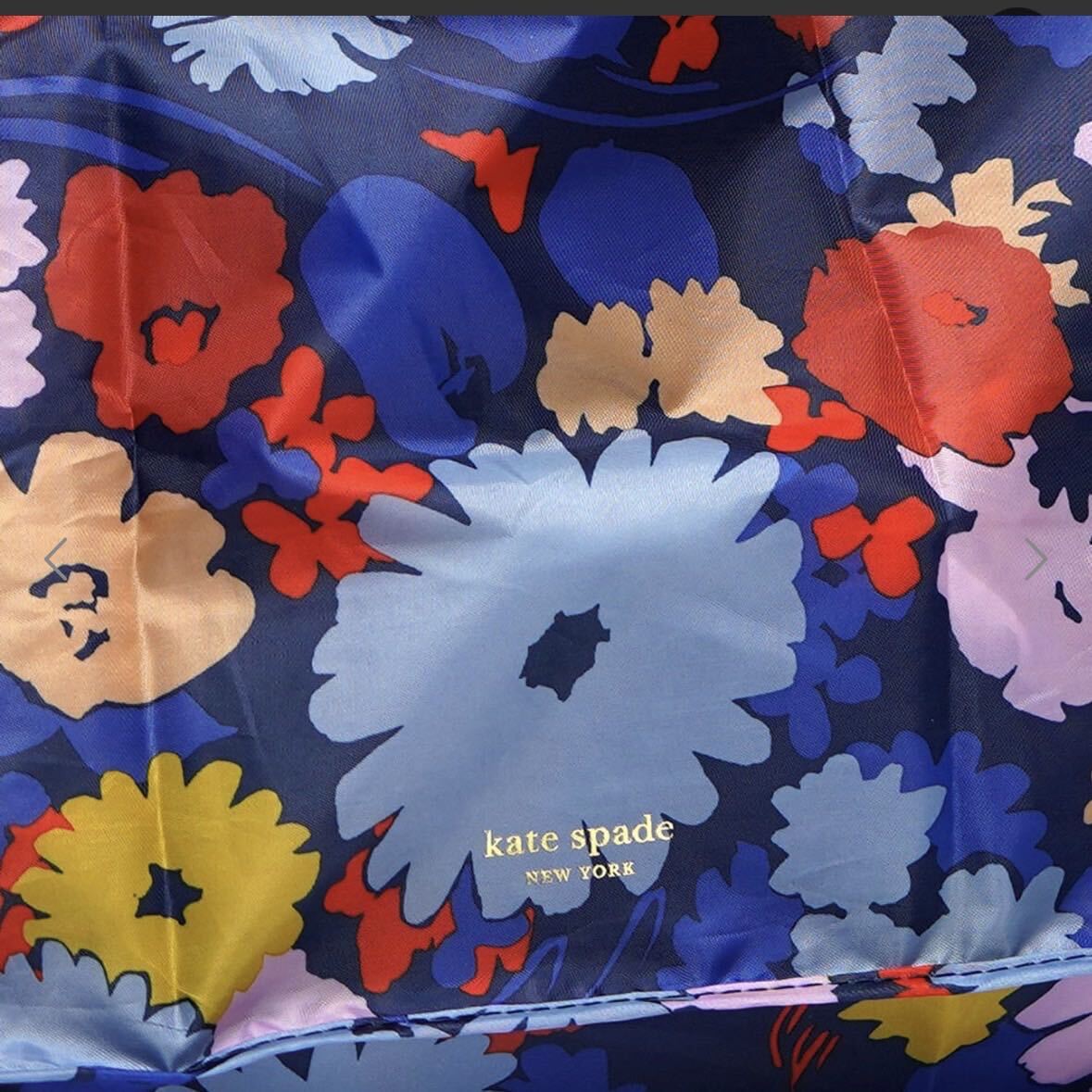 [ новый товар ]kate spade Kate Spade эко-сумка темно-синий цвет цветочный принт 