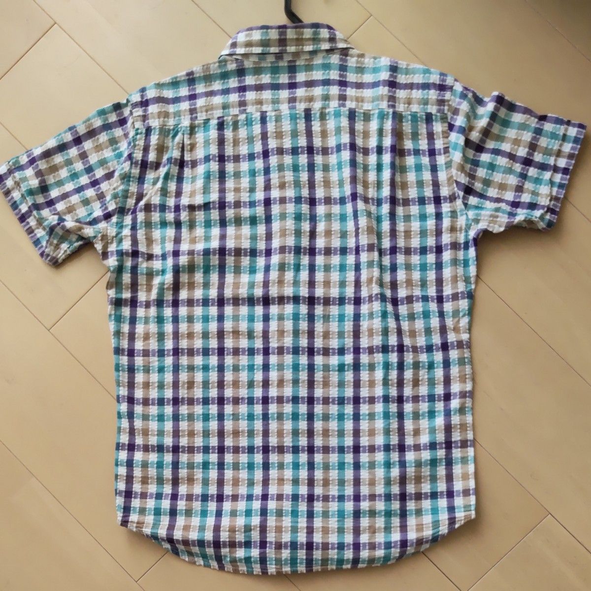 TK半袖チェックシャツ