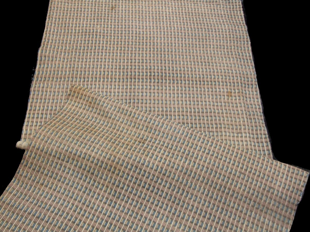 ：和古布材料：大正更紗の端布（縦縞柄）_画像2