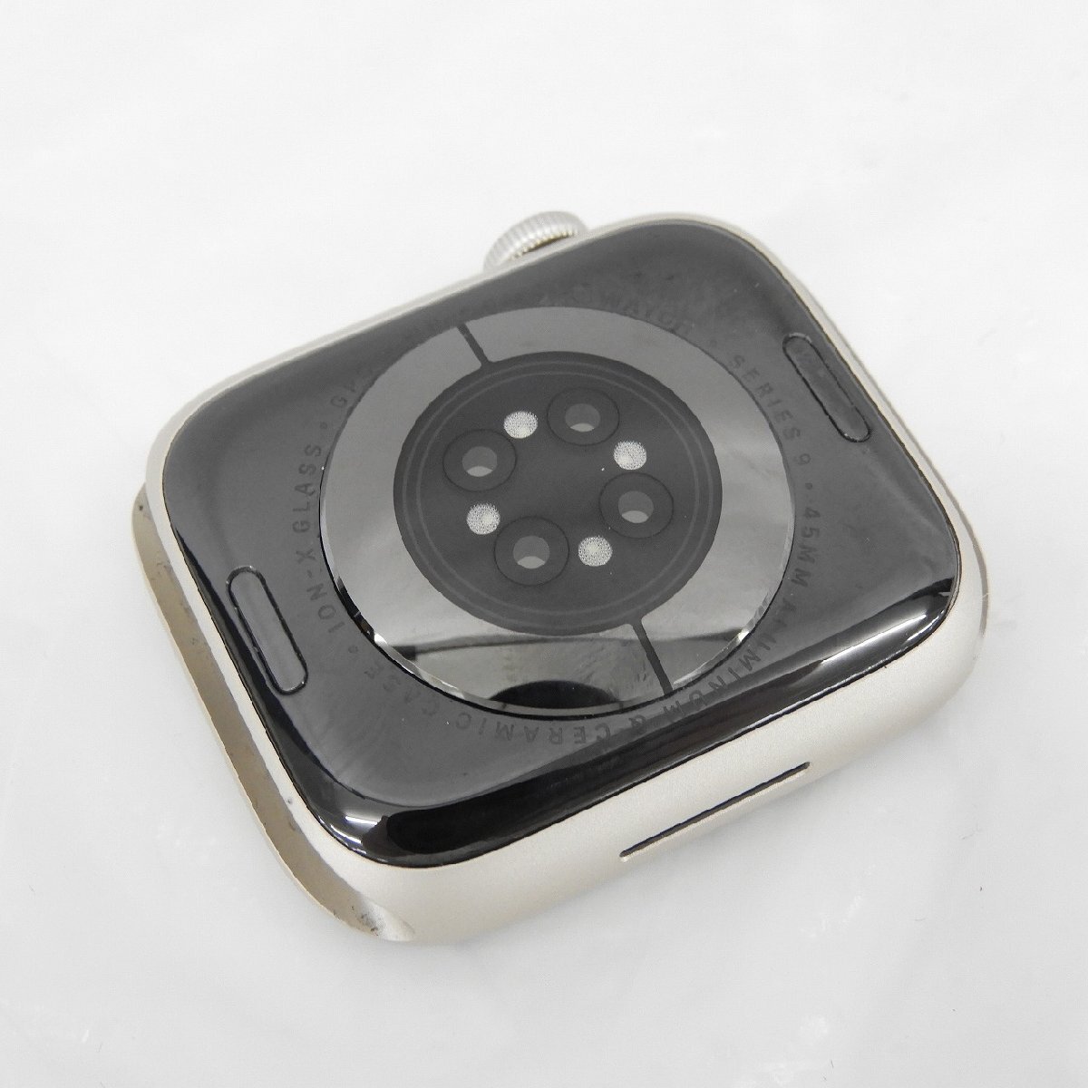 【中古品】Apple Watch アップルウォッチ Series9 GPSモデル 45ｍｍ MR9P3J/A スターライトアルミ/ミラネーゼループ 11555033 0503の画像3