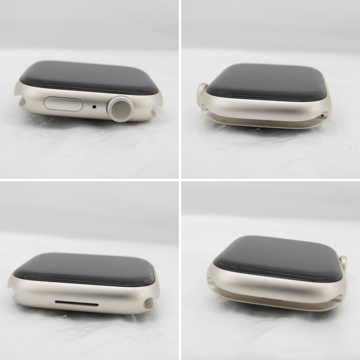 【中古品】Apple Watch アップルウォッチ Series9 GPSモデル 45ｍｍ MR9P3J/A スターライトアルミ/ミラネーゼループ 11555033 0503の画像4