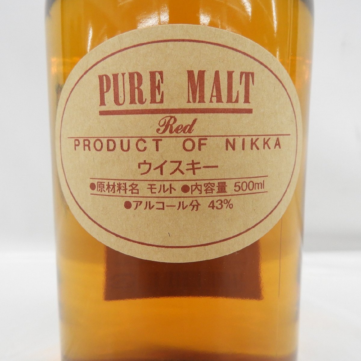 【未開栓】NIKKA ニッカ ピュアモルト レッド ウイスキー 500ml 43% 11566330 0507の画像2