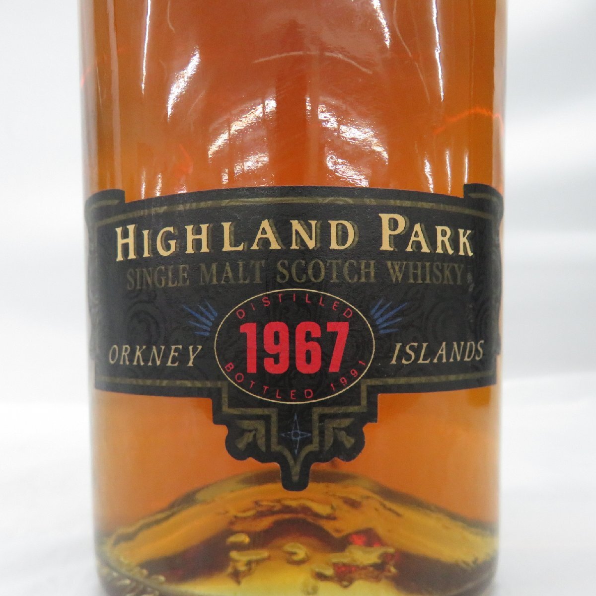 【未開栓】HIGHLAND PARK ハイランドパーク 1967 オークニー シングルモルト ウイスキー 700ml 43% 木箱付 11571518 0509の画像3