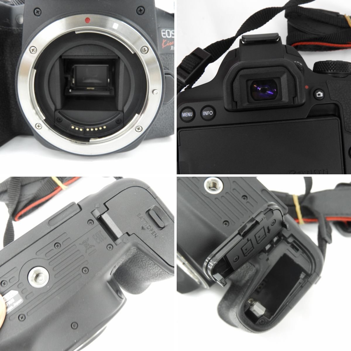 【中古品】Canon キャノン デジタル一眼レフカメラ EOS Kiss X10i ダブルズームキット(18-55/55-250) ブラック 913156855 0510の画像6