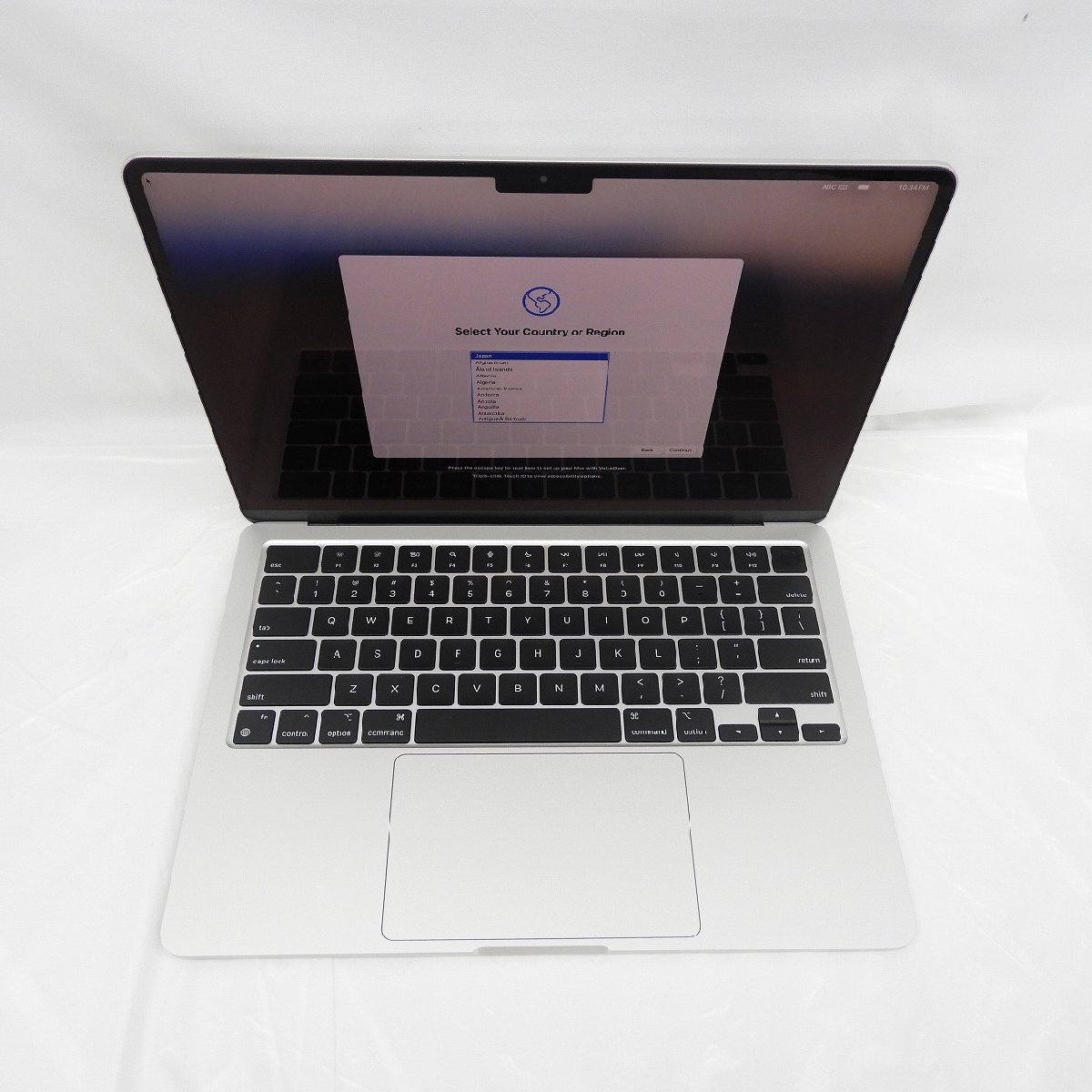【美品】Apple ノートPC MacBook Air 2024 13インチ Z1B900040 カスタムモデル シルバー USキーボード M3/8GB/SSD512GB 11574463 0512の画像2