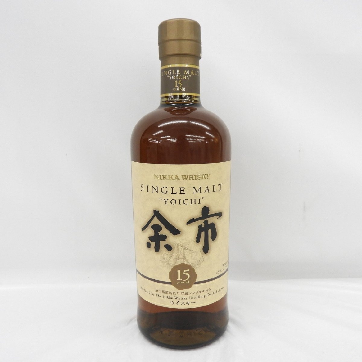 【未開栓】NIKKA ニッカ 余市 15年 シングルモルト ウイスキー 700ml 45% 11575441 0513_画像1