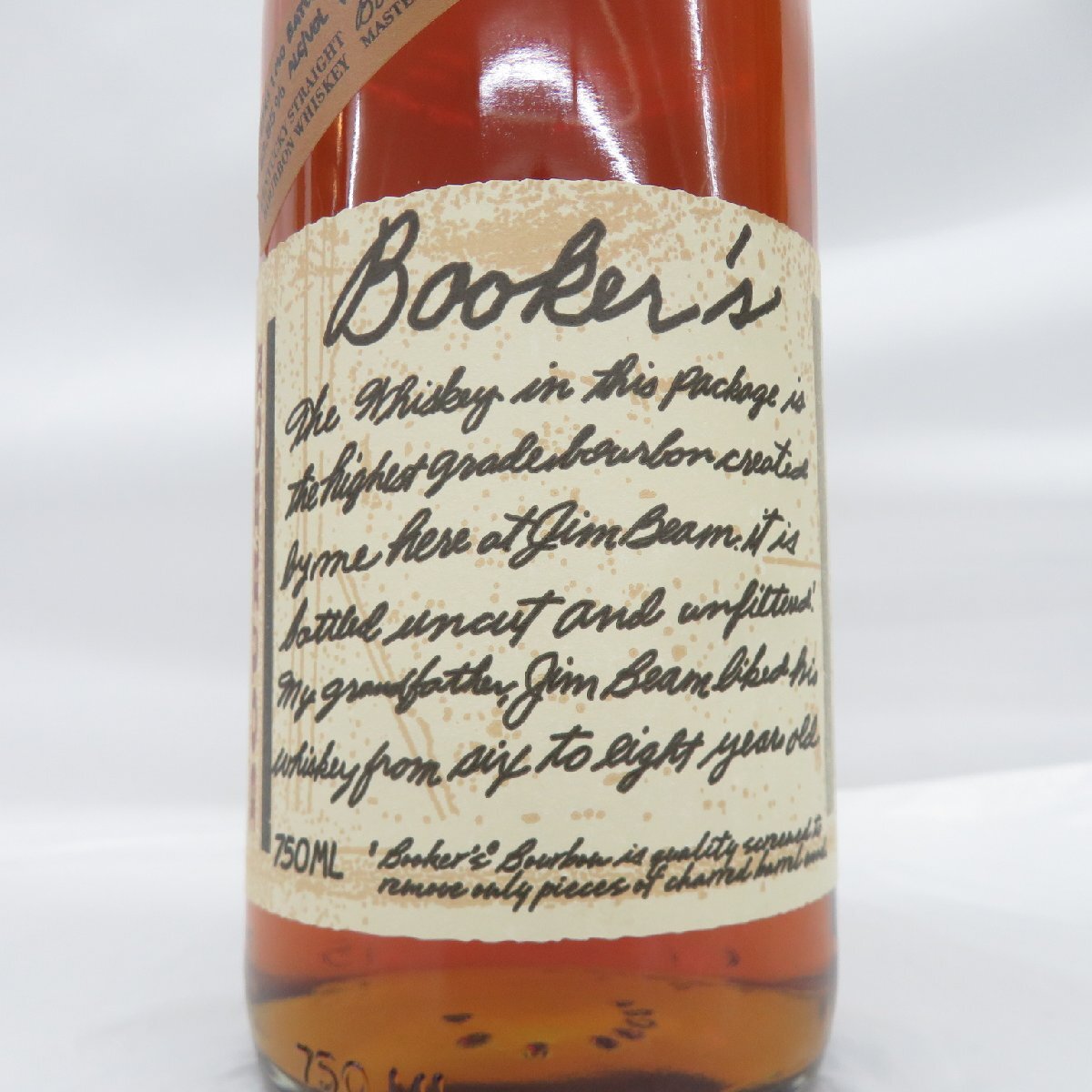 【未開栓】BOOKER'S ブッカーズ 6年1ヶ月 2016 ウイスキー 750ml 63.85% 木箱付 11568049 0514の画像3