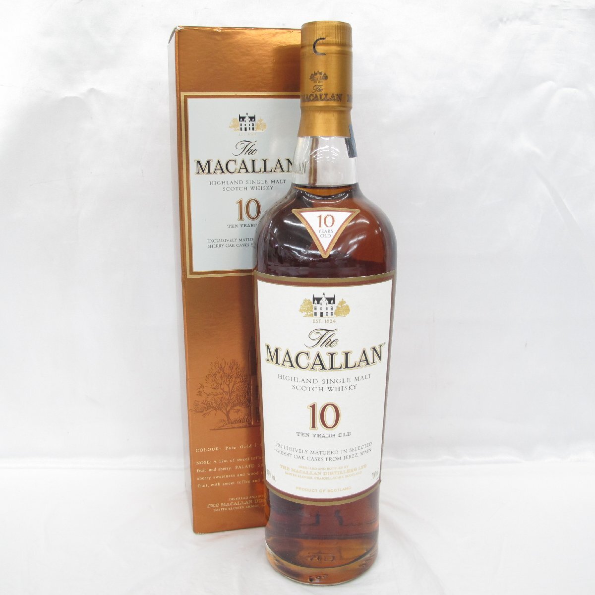 【未開栓】The MACALLAN ザ・マッカラン 10年 シェリーオーク ウイスキー 700ml 40% 箱付 11577858 0515_画像1