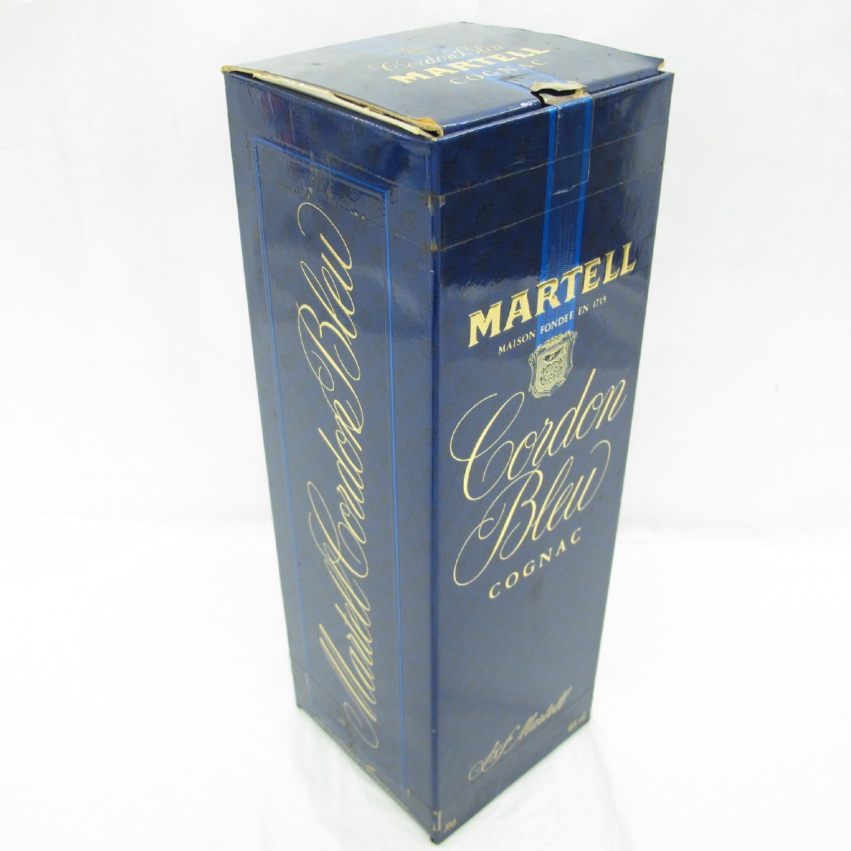 [ not yet . plug ]MARTELL Martell koru Don blue green bottle brandy 700ml 40% box attaching 11575551 0515