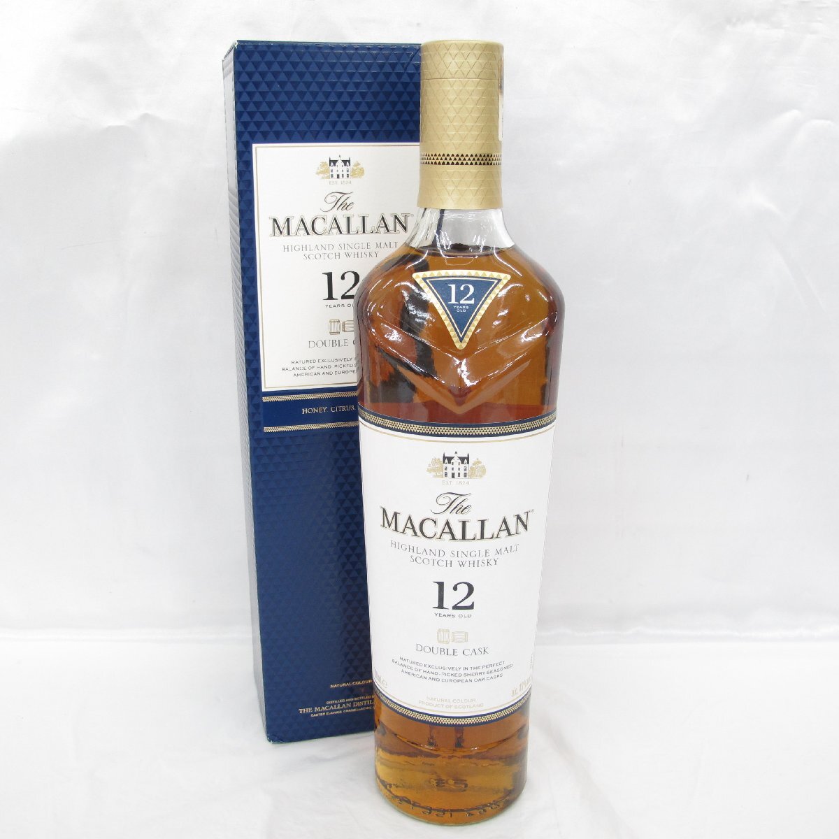 【未開栓】The MACALLAN ザ・マッカラン 12年 ダブルカスク ウイスキー 700ml 40% 箱付 11567978 0516_画像1