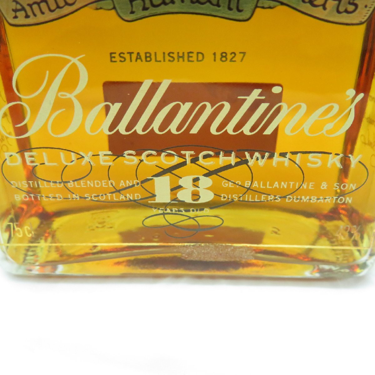 【未開栓】Ballantine's バランタイン 18年 デラックス クリアボトル ウイスキー 750ml 43% 箱付 11579882 0516_画像4