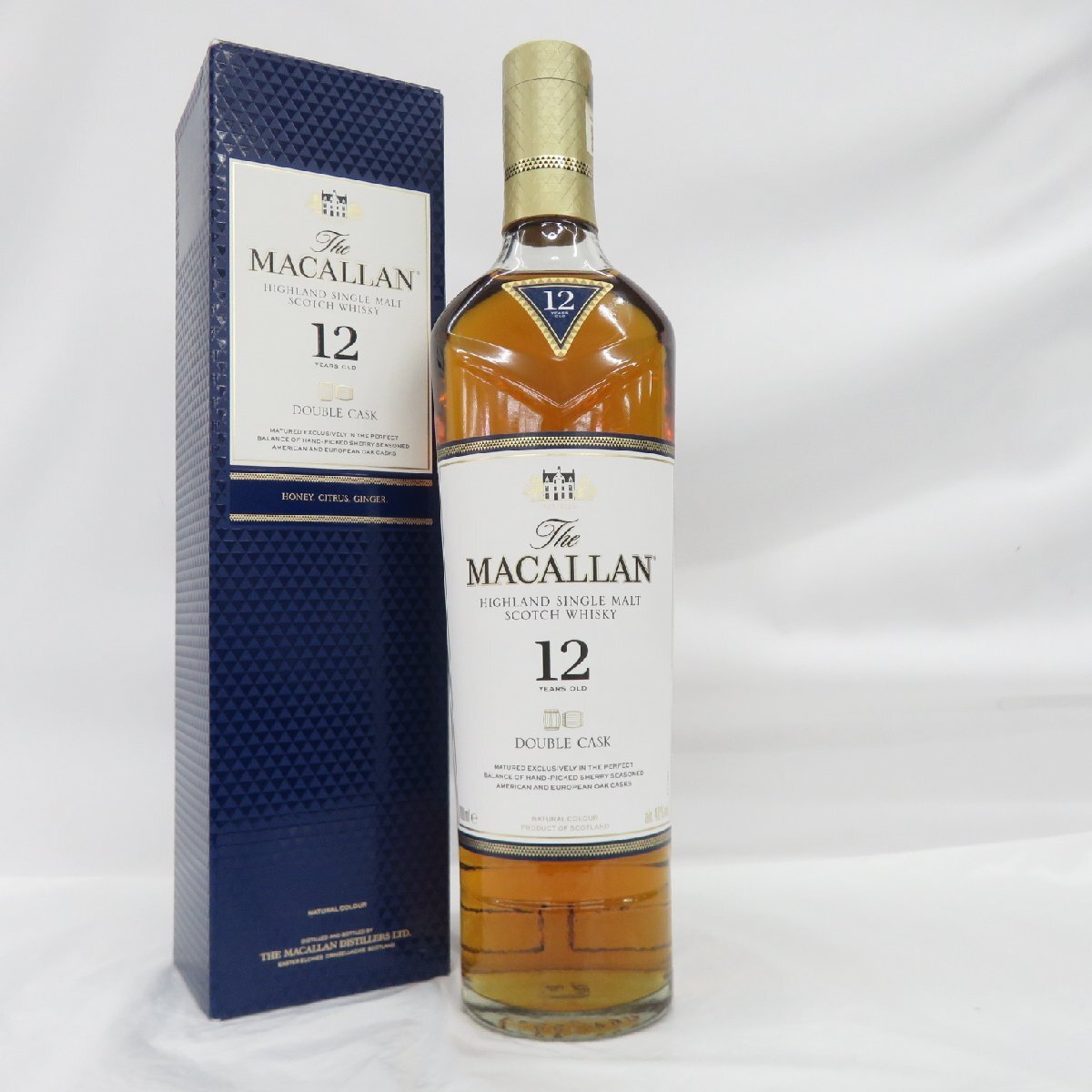 【未開栓】The MACALLAN ザ・マッカラン 12年 ダブルカスク ウイスキー 700ml 40% 箱付 11578758 0516_画像1