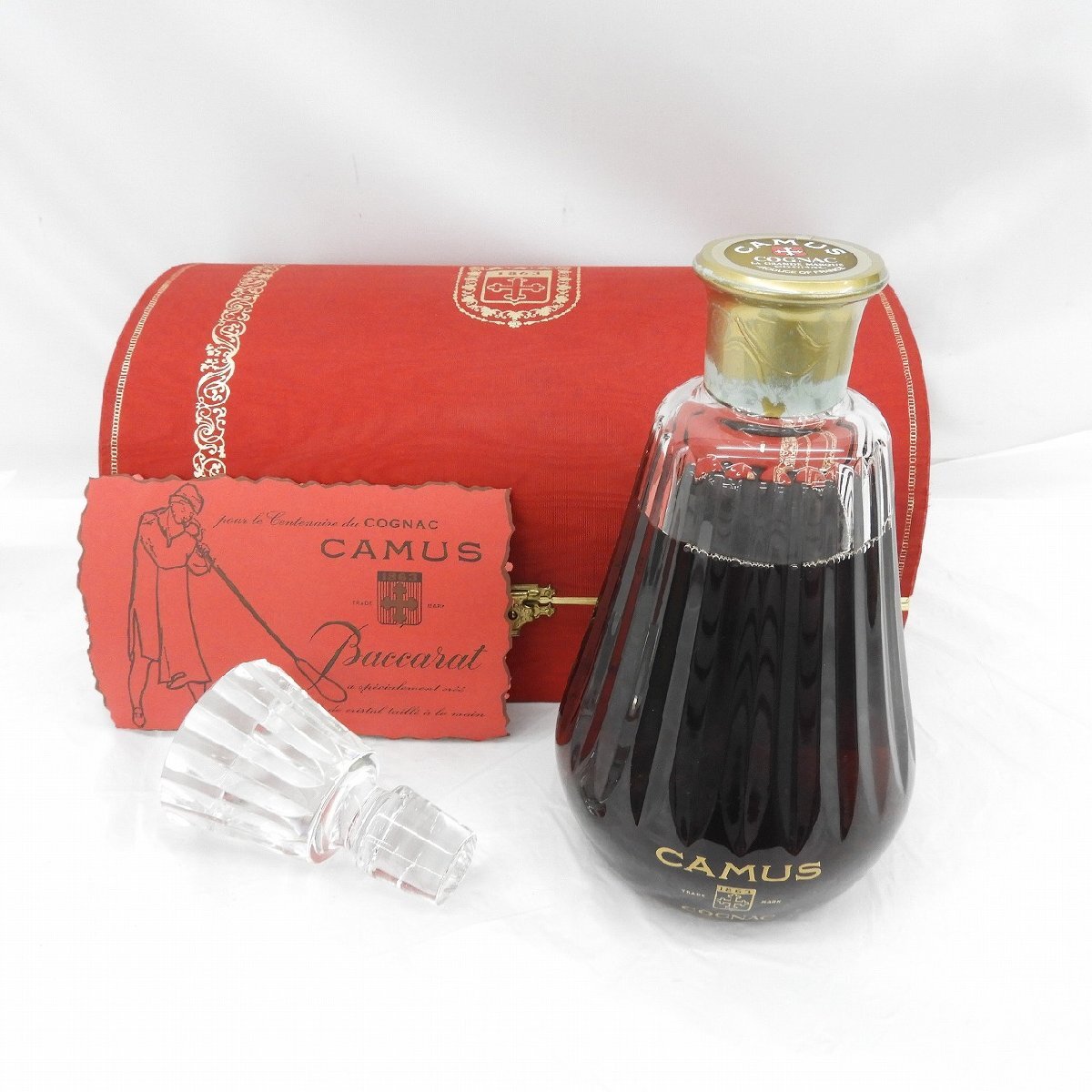 【未開栓】CAMUS カミュ カラフェ バカラボトル ブランデー 700ml 40％ 箱/替え栓付 11576701 0517_画像1