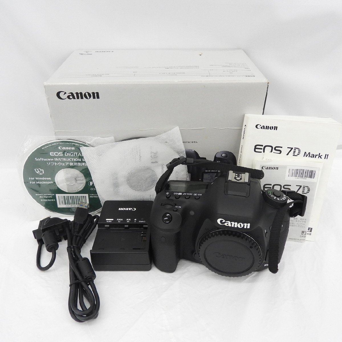 【美品】Canon キャノン デジタル一眼レフカメラ EOS 7D Mark II ボディ 11575897 0518_画像1
