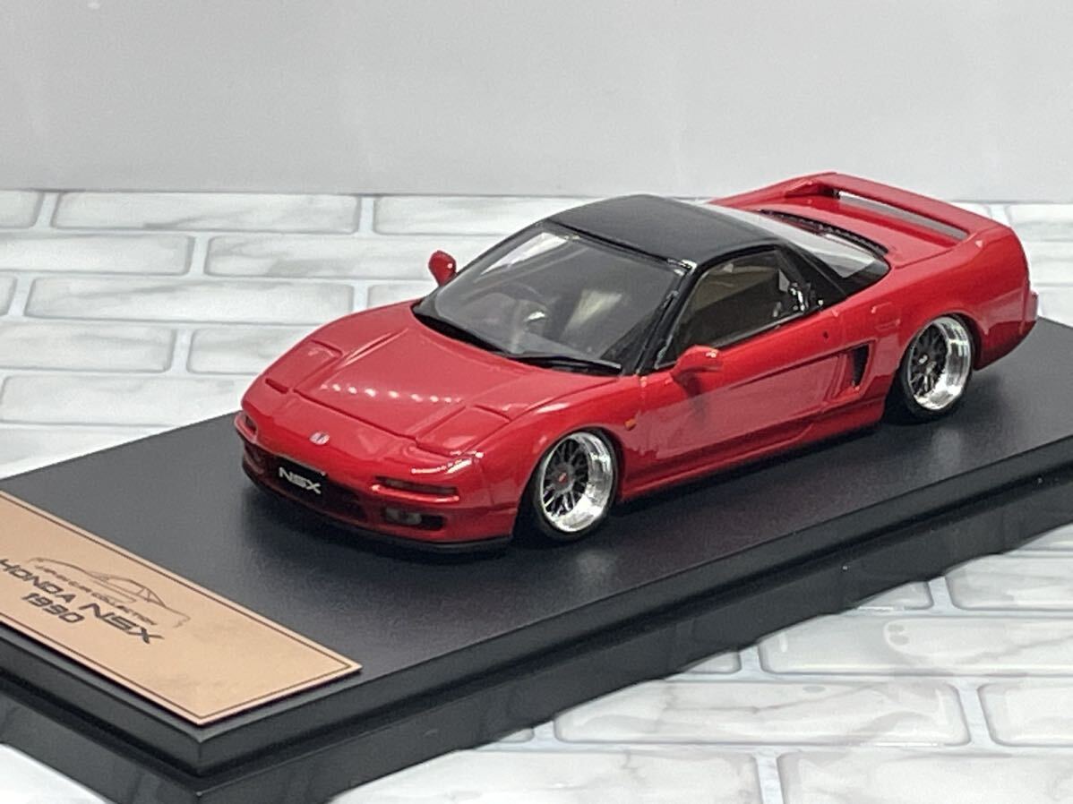 国産名車プレミアムコレクション1/43 HONDA NSX BBS LMチャンピオンEDタイプ ローダウン 国産スーパーカー_画像9