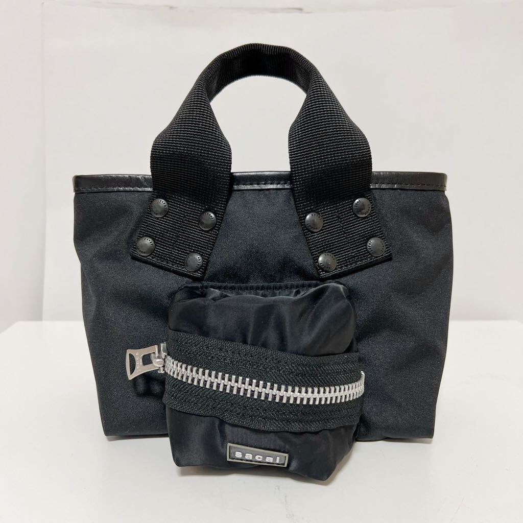 sacai Coal Tote Bag Small サカイ ロゴパッチ ミニトートバッグ sacai Coal Tote Bag Small サカイ ロゴパッチ ミニトートバッグ