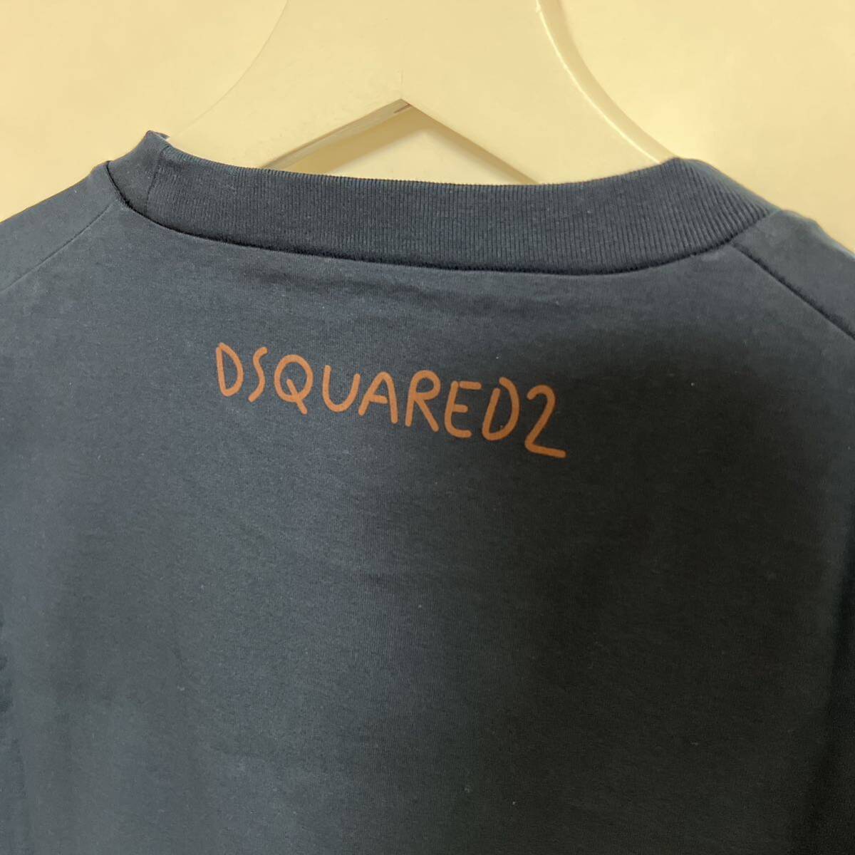 DSQUARED2 ディースクエアード Tシャツ 半袖 ネイビー ハロー リーフ L 美品_画像5